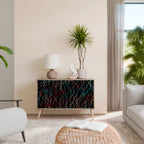 LUMINOUS SNARE Sideboard mit 2 Türen in Eiche-Optik