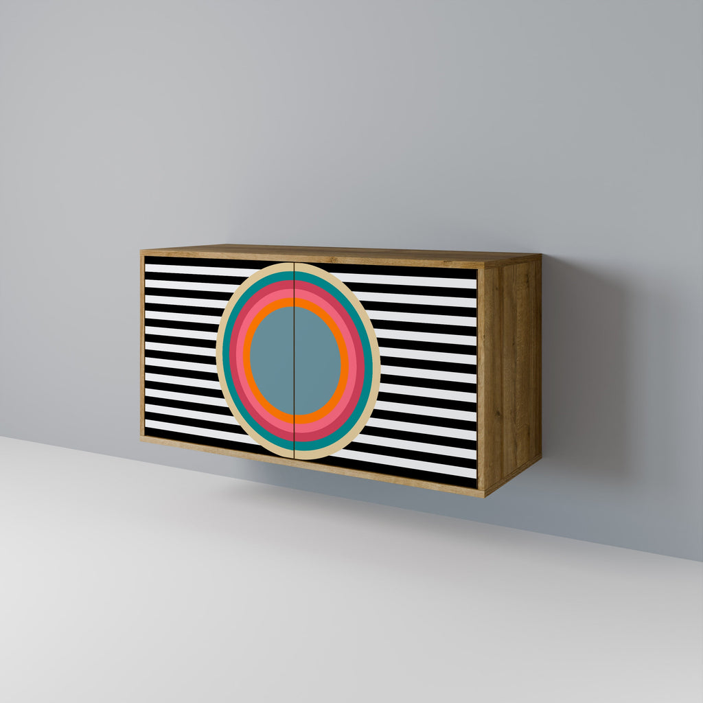 SPECTRA SHOWCASE Sideboard mit 2 Türen in Eichenoptik