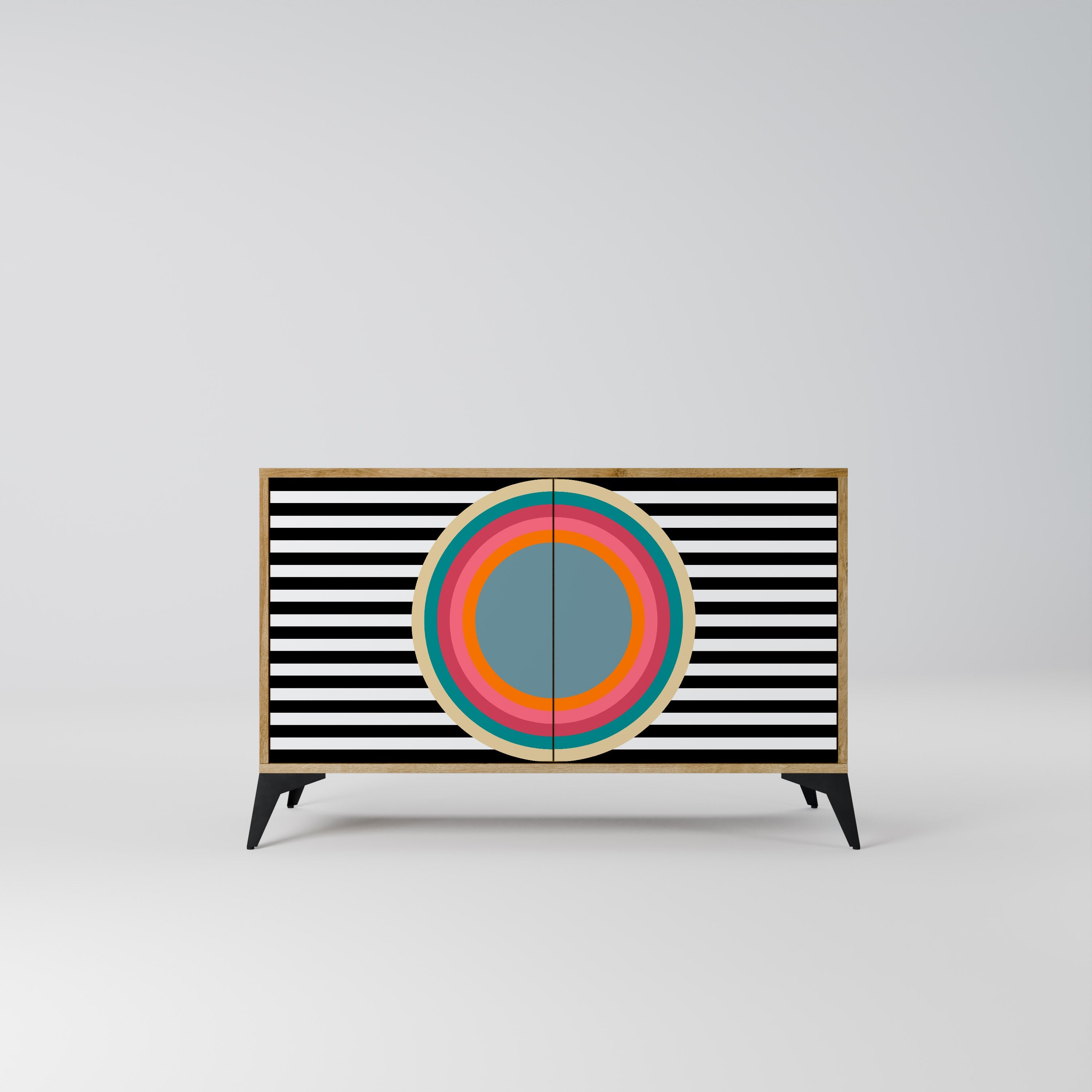 SPECTRA SHOWCASE Sideboard mit 2 Türen in Eichenoptik