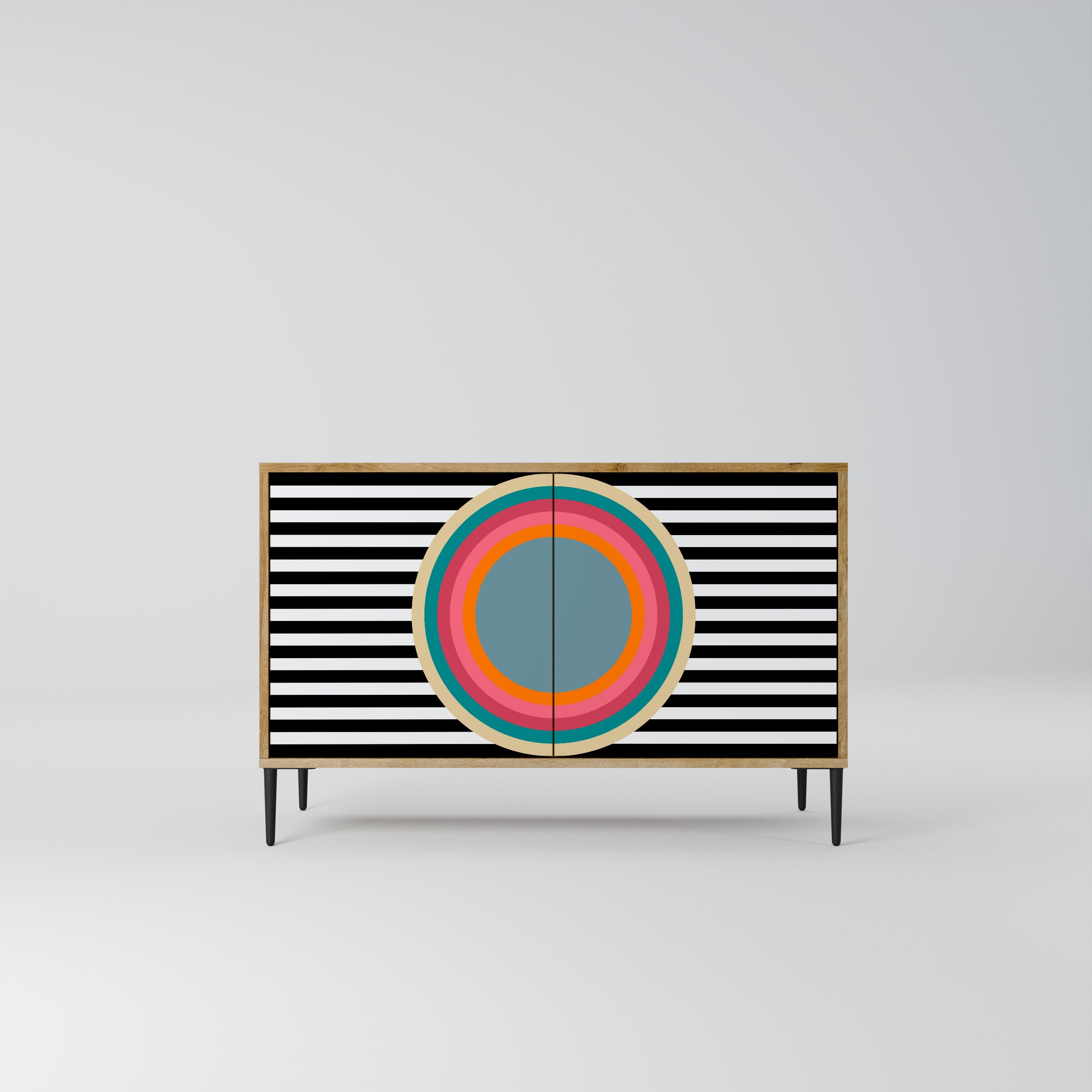 SPECTRA SHOWCASE Sideboard mit 2 Türen in Eichenoptik