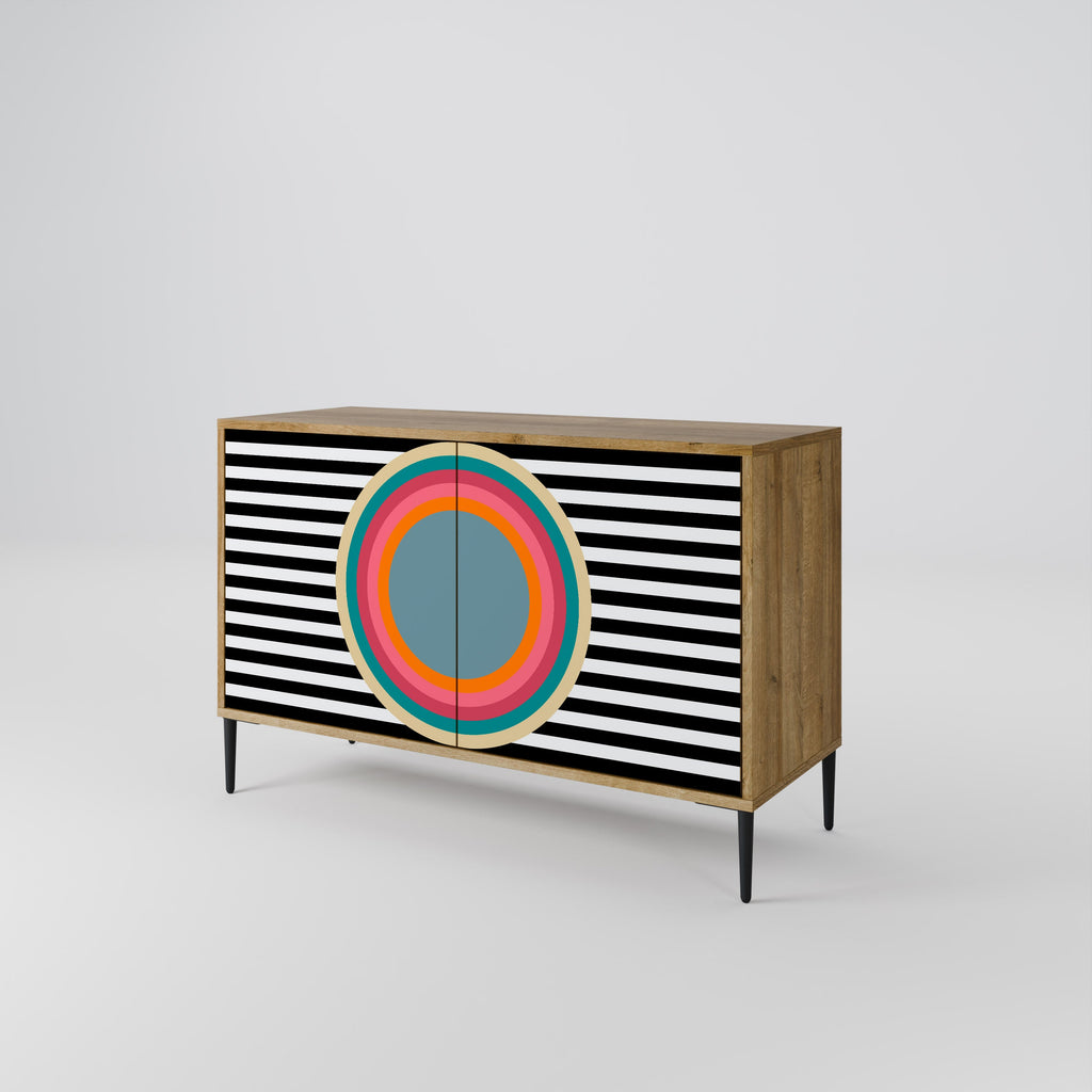 SPECTRA SHOWCASE Sideboard mit 2 Türen in Eichenoptik