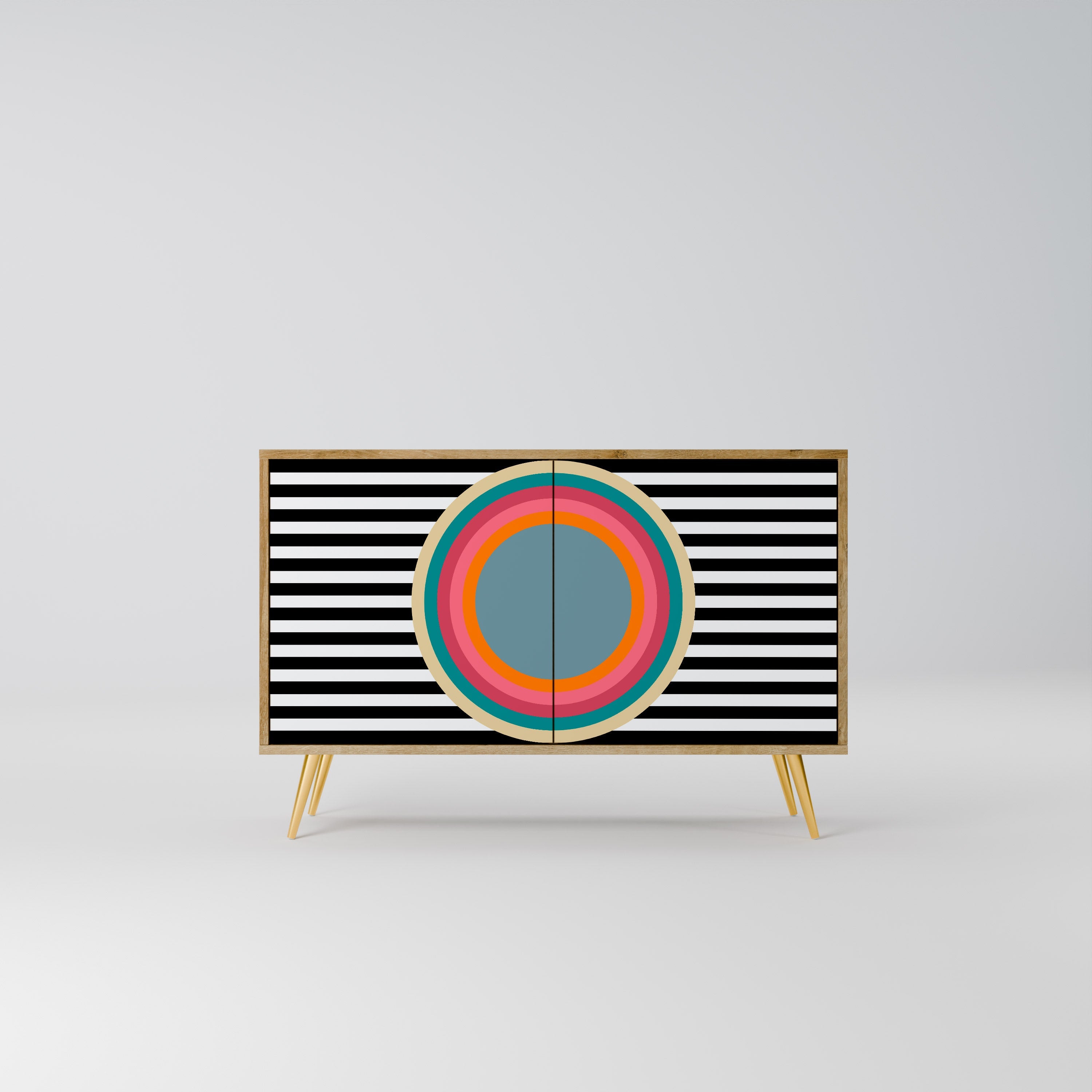 SPECTRA SHOWCASE Sideboard mit 2 Türen in Eichenoptik