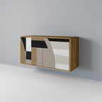 DELICATE MEMENTO Sideboard mit 2 Türen in Eiche-Optik