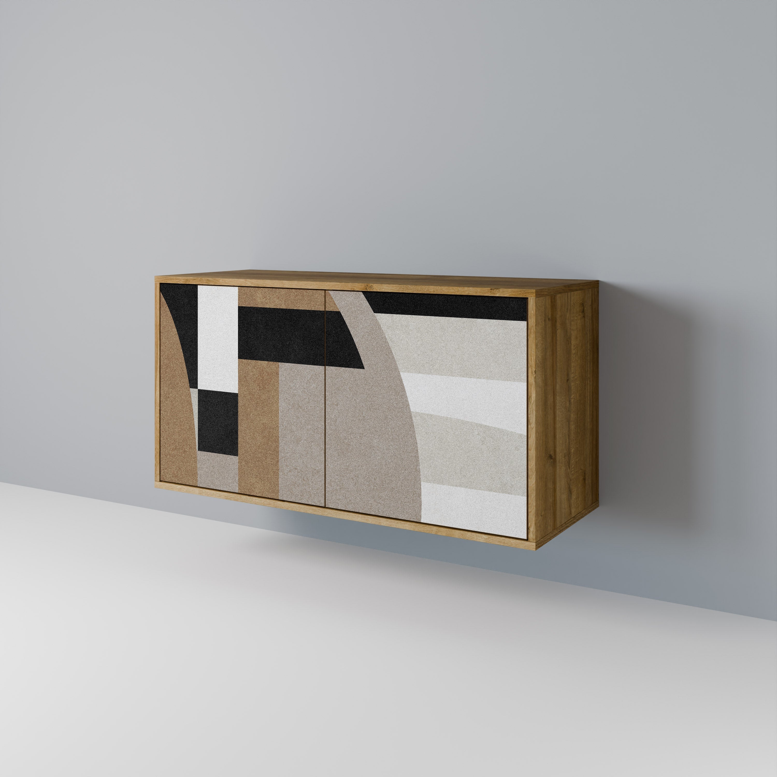 DELICATE MEMENTO Sideboard mit 2 Türen in Eichenoptik