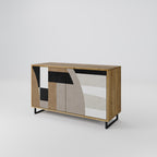 DELICATE MEMENTO Sideboard mit 2 Türen in Eiche-Optik