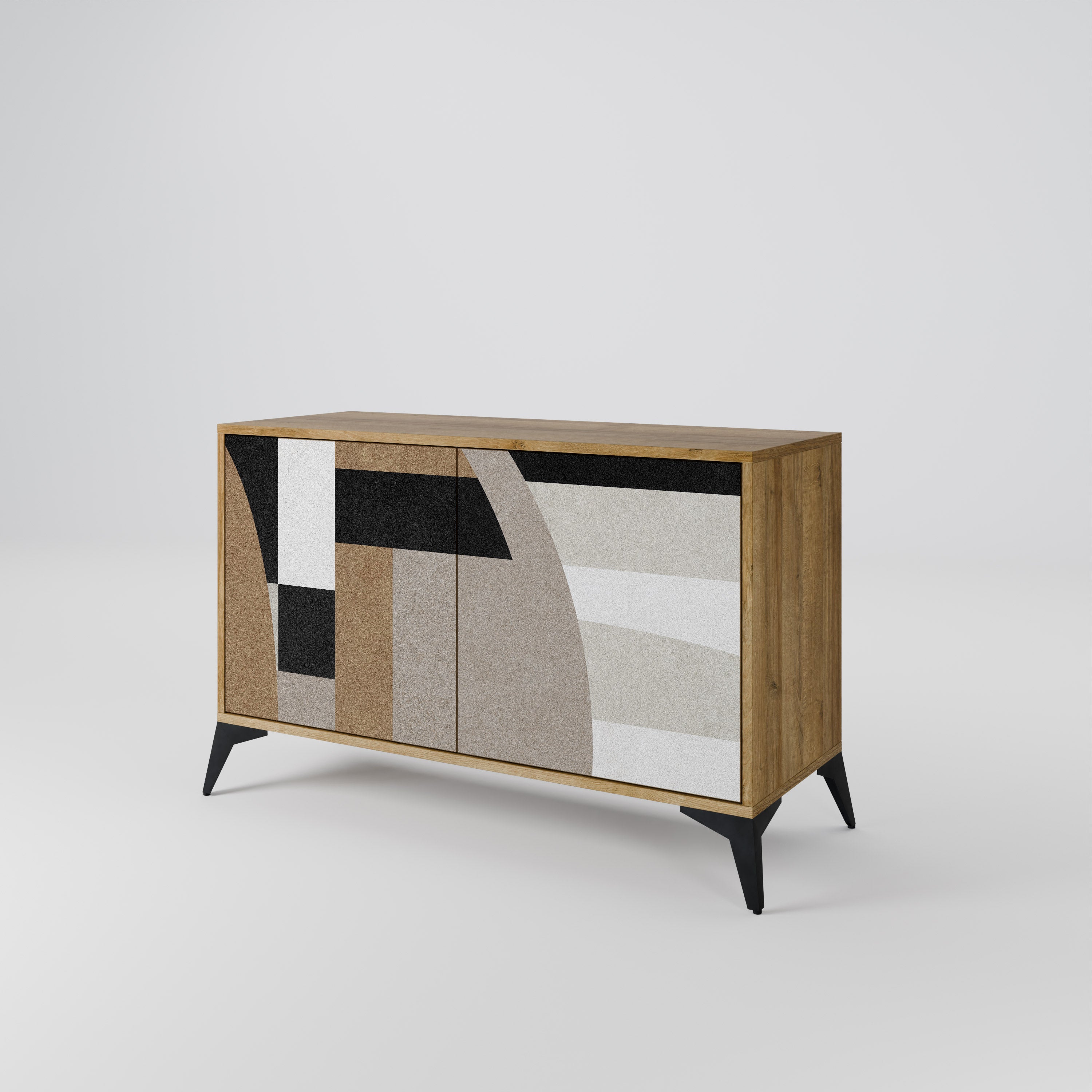 DELICATE MEMENTO Sideboard mit 2 Türen in Eichenoptik