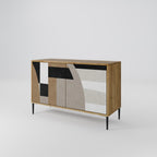DELICATE MEMENTO Sideboard mit 2 Türen in Eiche-Optik