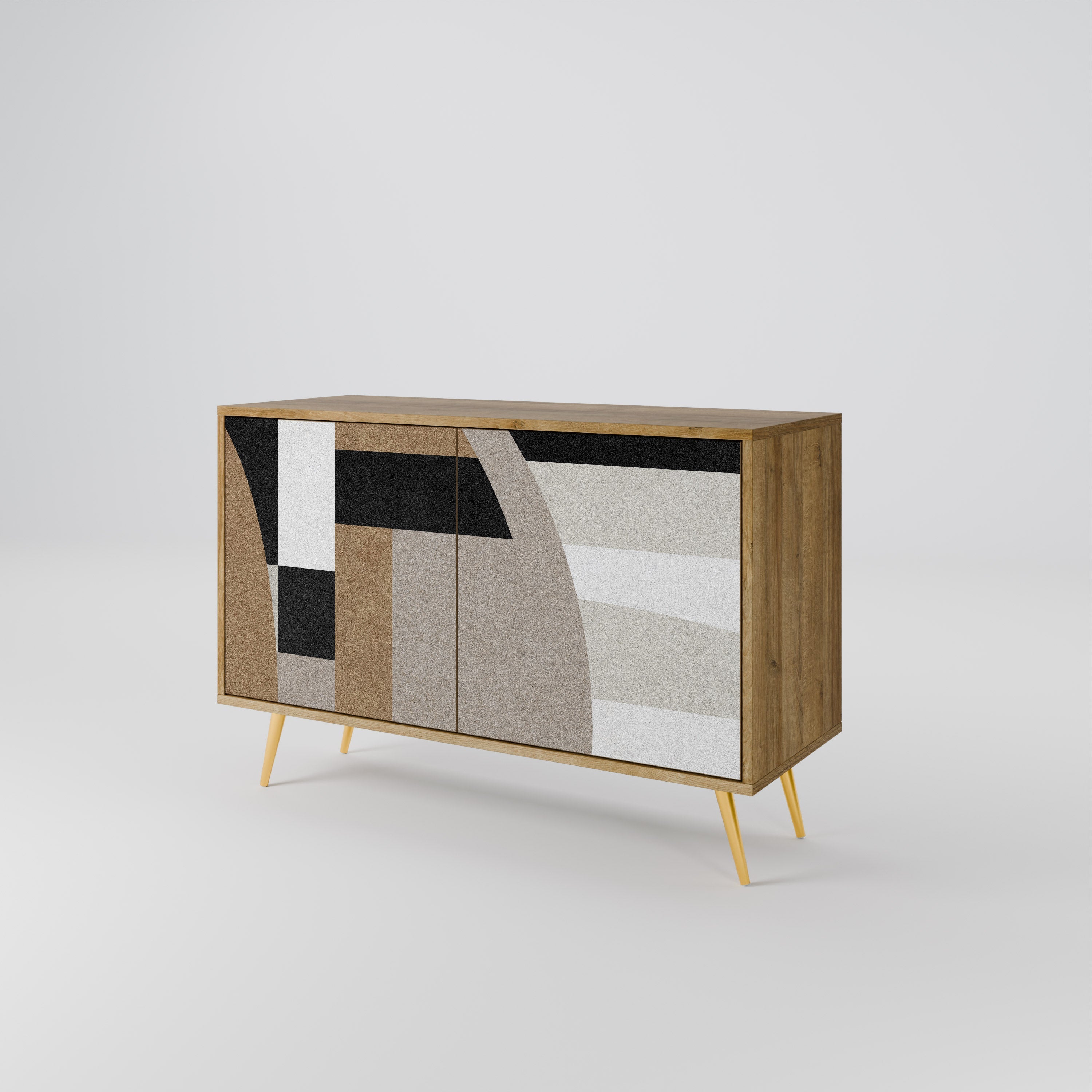 DELICATE MEMENTO Sideboard mit 2 Türen in Eichenoptik