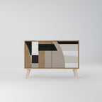 DELICATE MEMENTO Sideboard mit 2 Türen in Eiche-Optik