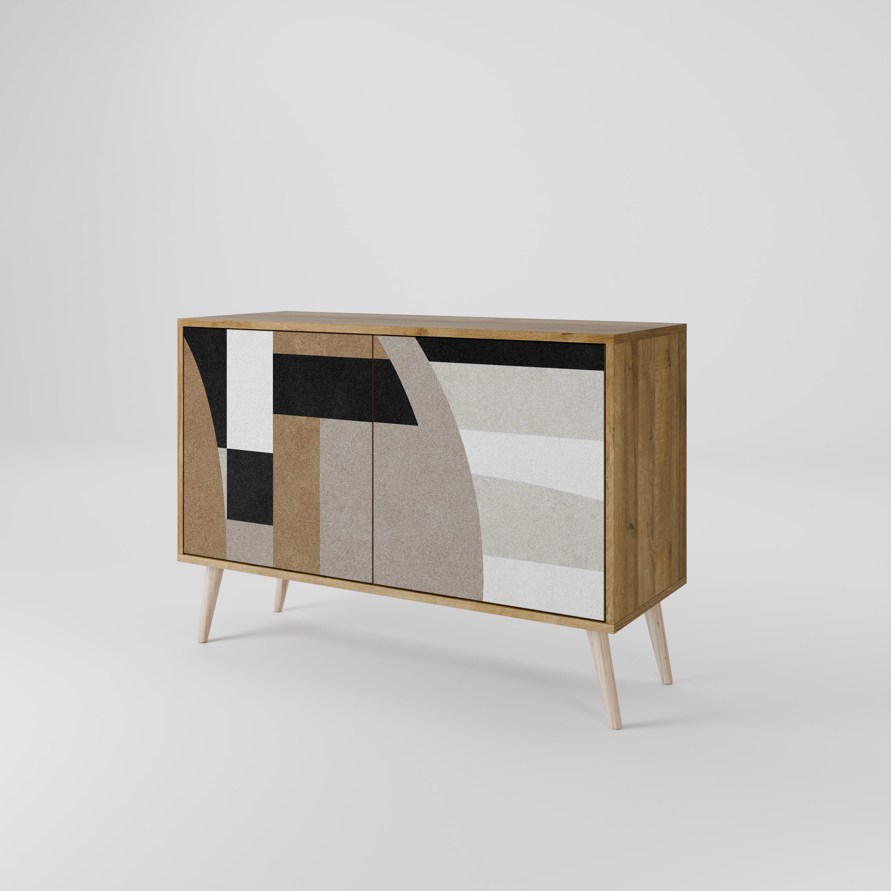 DELICATE MEMENTO Sideboard mit 2 Türen in Eichenoptik