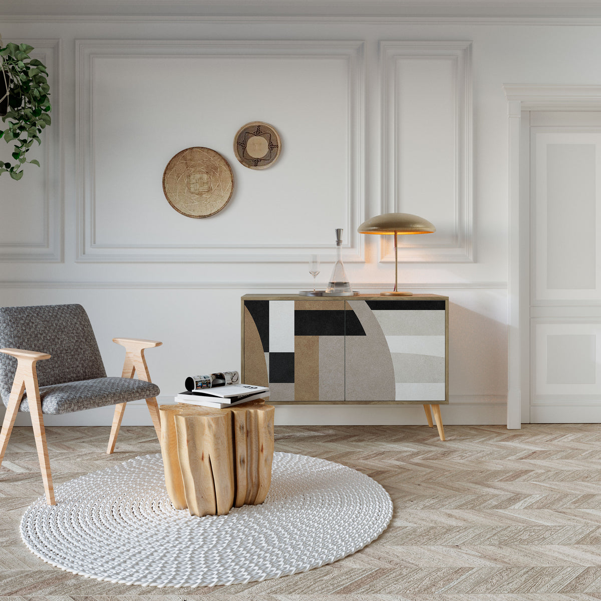 DELICATE MEMENTO 2-türiges Sideboard