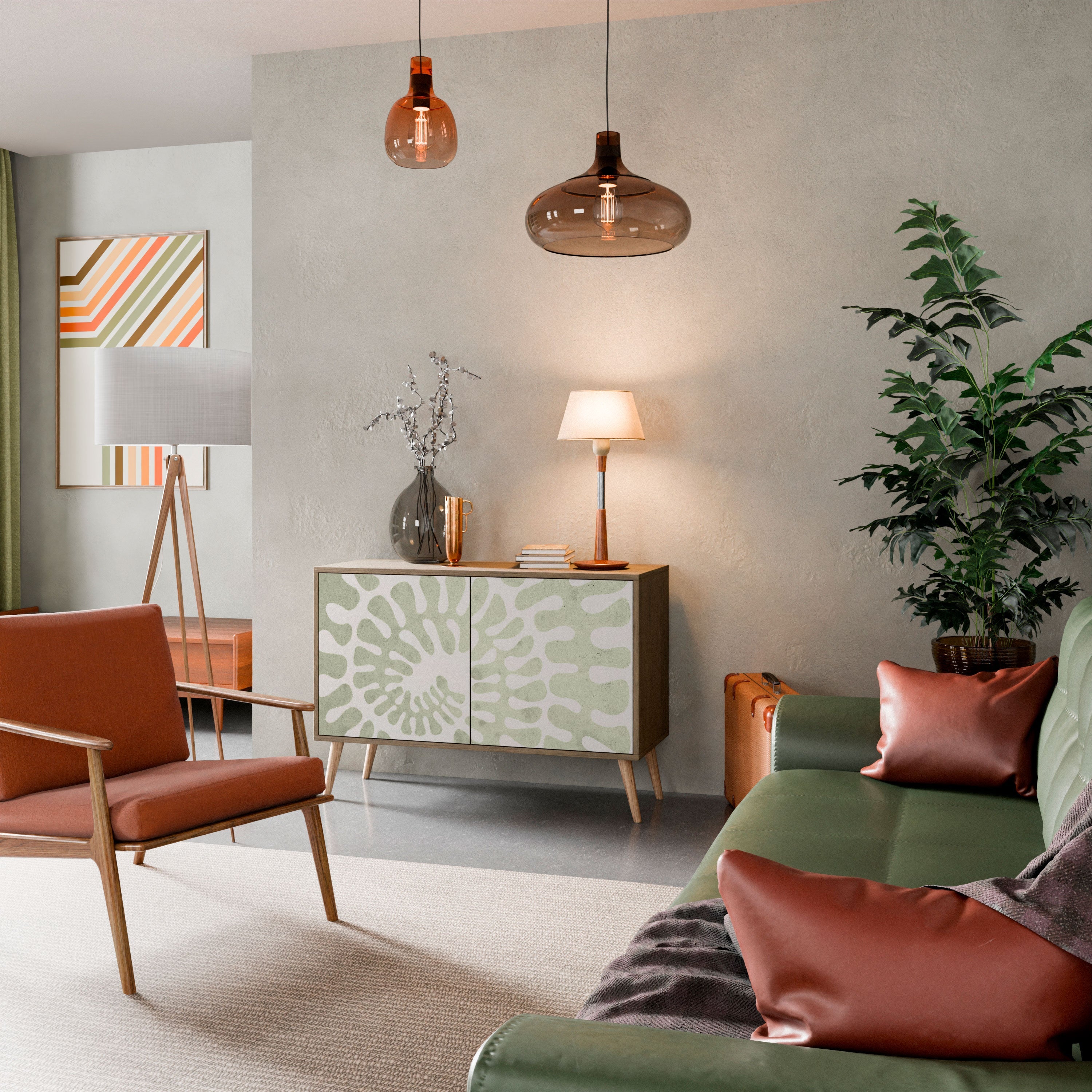 HELIX DANCE Sideboard mit 2 Türen in Eichenoptik