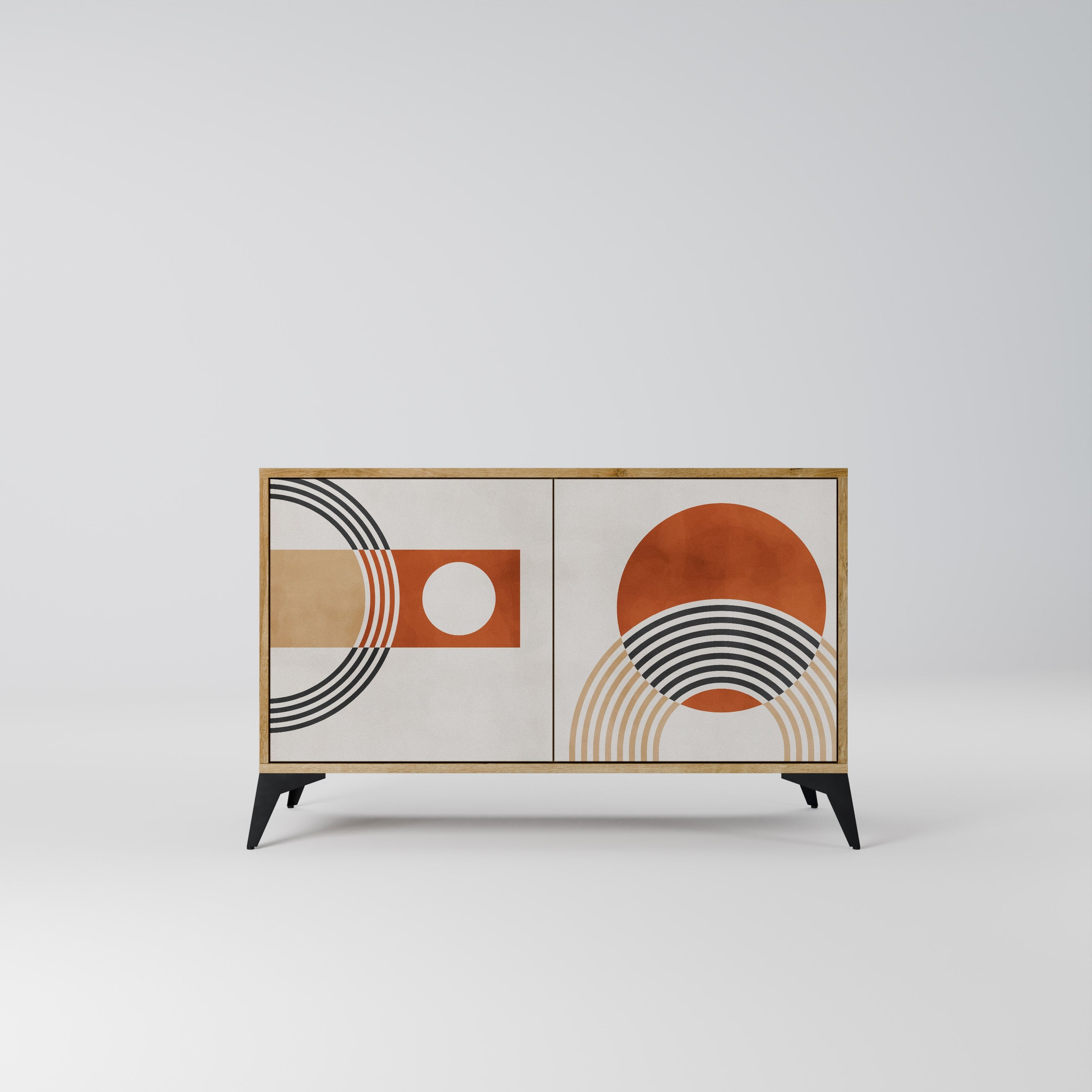SPACE AROUND Sideboard mit 2 Türen in Eichenoptik