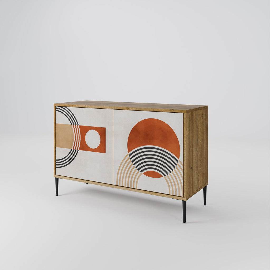 SPACE AROUND Sideboard mit 2 Türen in Eichenoptik
