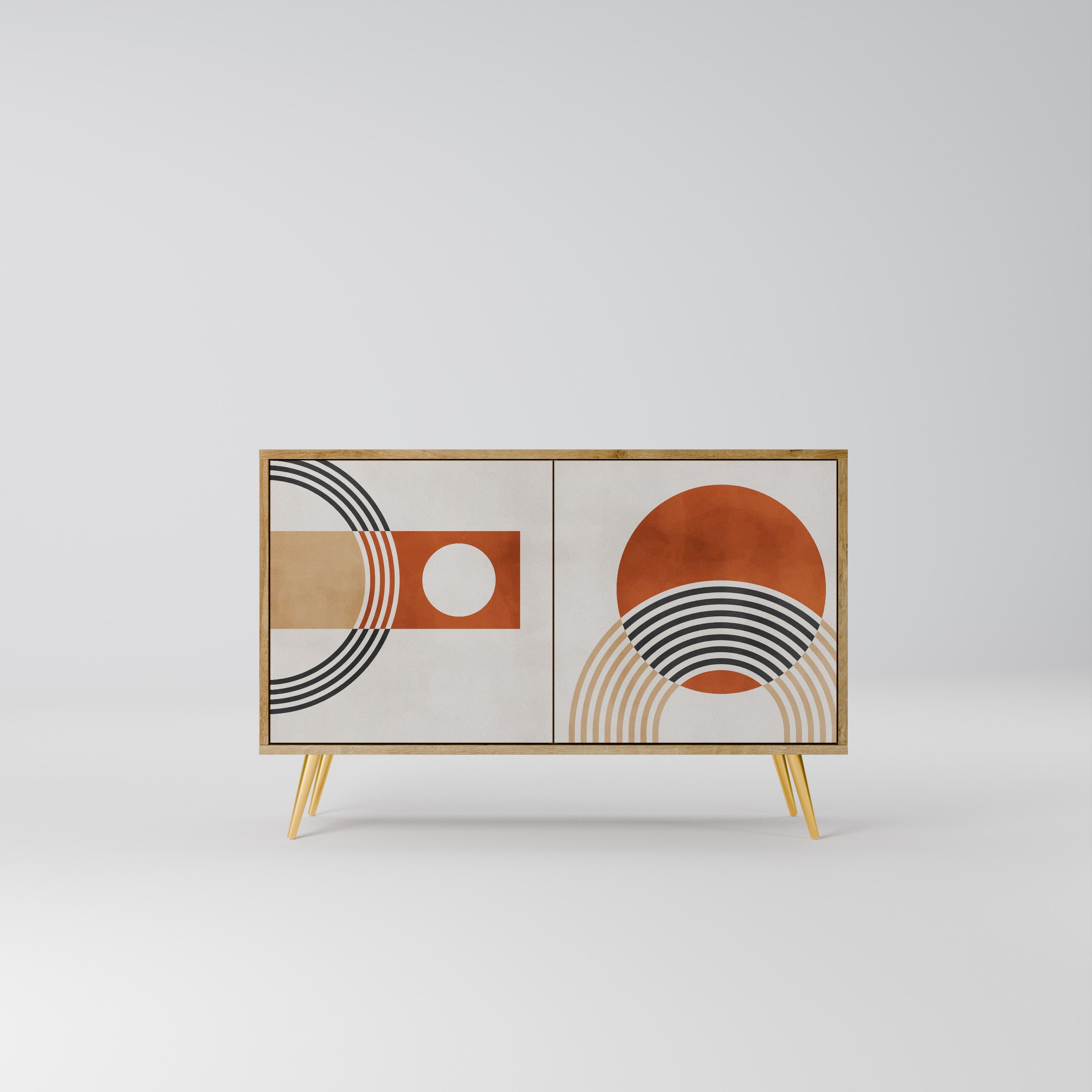 SPACE AROUND Sideboard mit 2 Türen in Eichenoptik