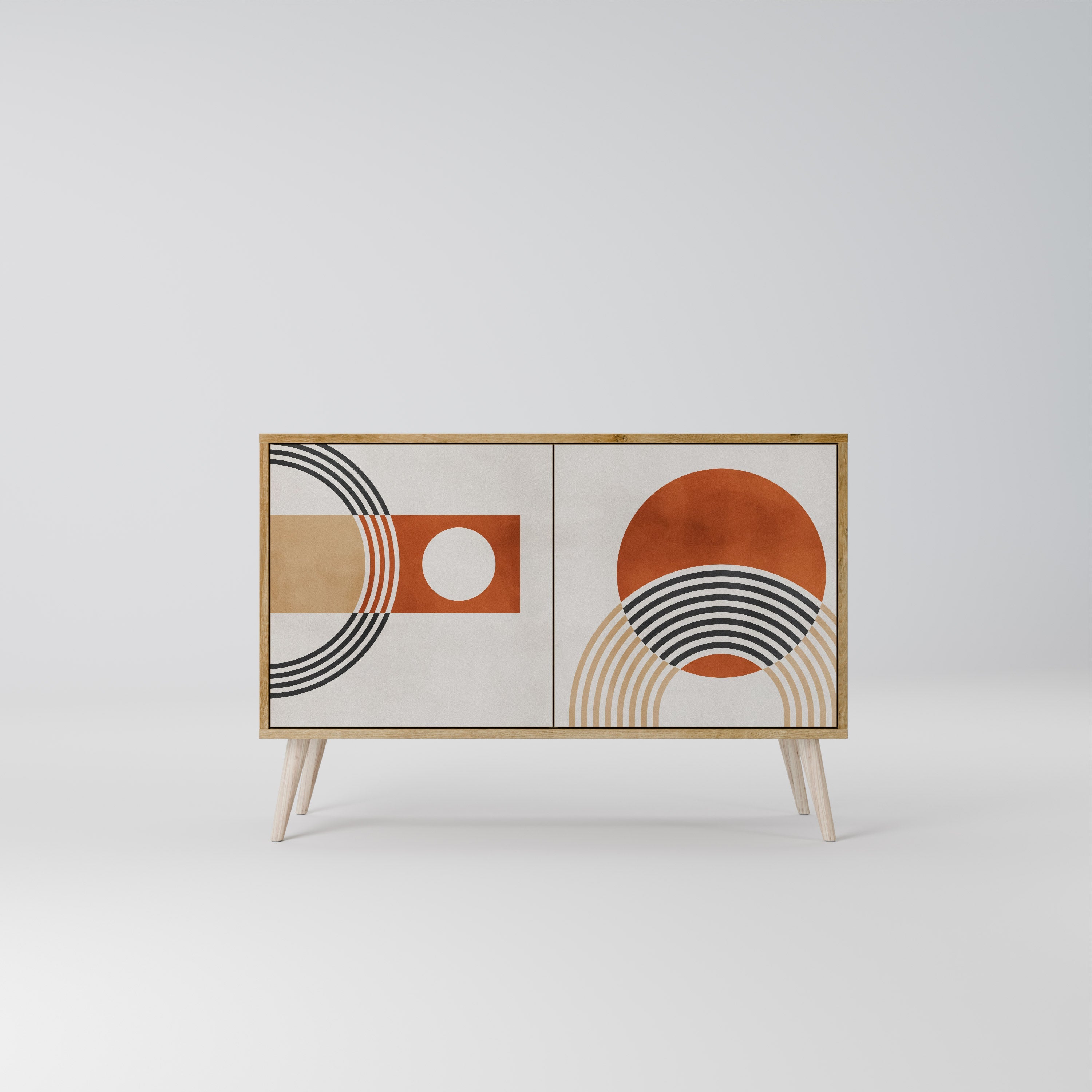 SPACE AROUND Sideboard mit 2 Türen in Eichenoptik