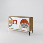 CIRCLE RHYTM Sideboard mit 2 Türen in Eiche-Optik