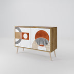 CIRCLE RHYTM Sideboard mit 2 Türen in Eiche-Optik