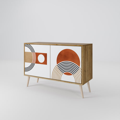 CIRCLE RHYTM 2-Door Sideboard in Oak Effect