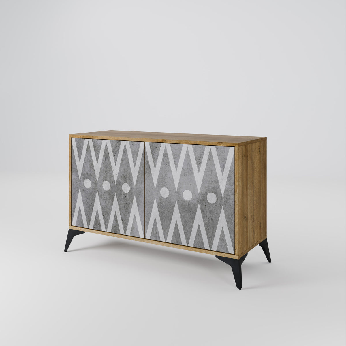 SHARP EDGES 2-türiges Sideboard