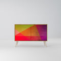 VIVID GEOMETRY Sideboard mit 2 Türen in Eiche-Optik