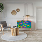 STREAMER TANGLE Sideboard mit 2 Türen in Eiche-Optik