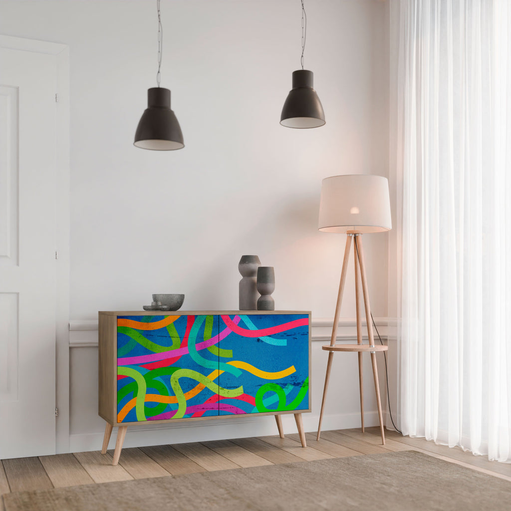 STREAMER TANGLE Sideboard mit 2 Türen in Eichenoptik