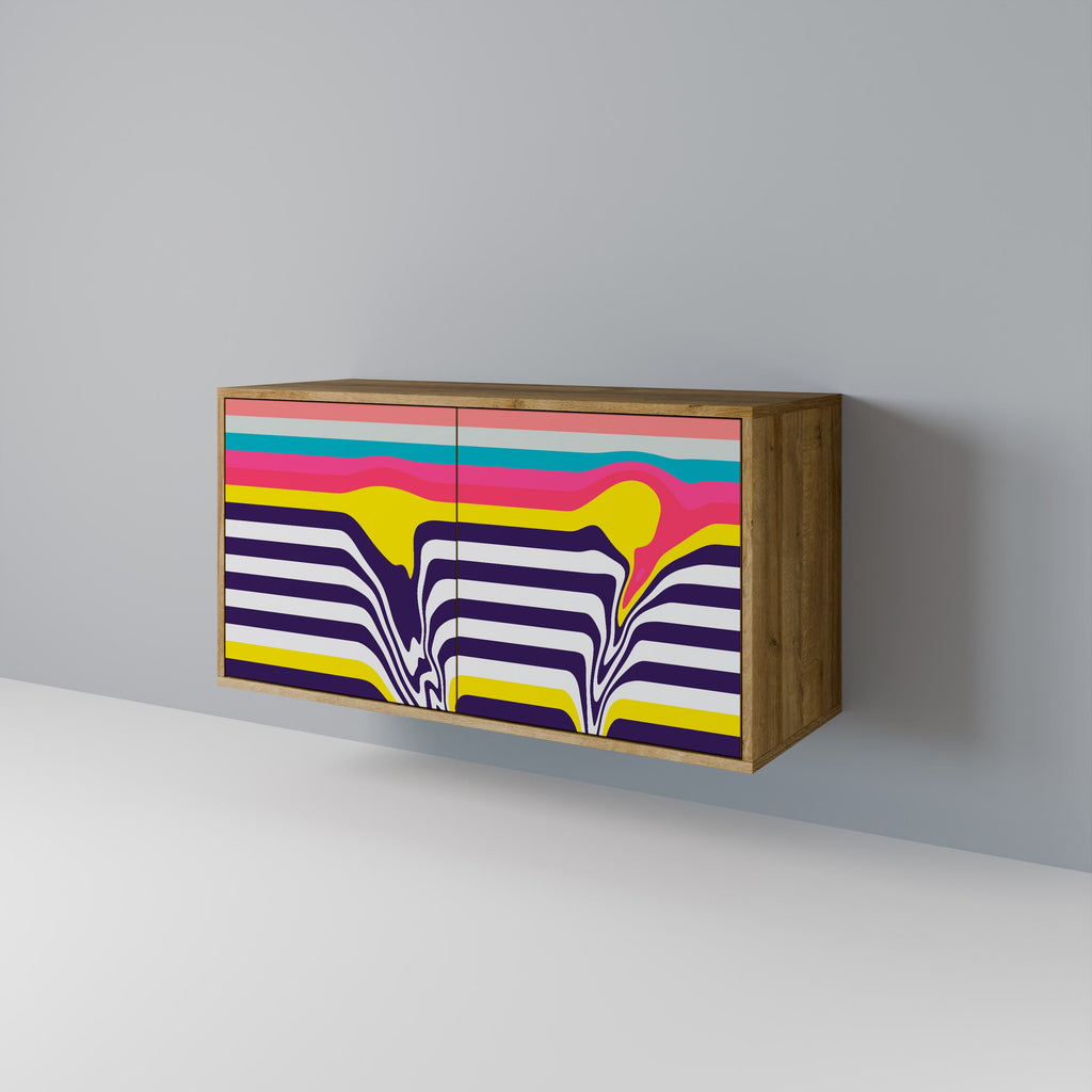 TONE COLLAPSE Sideboard mit 2 Türen in Eichenoptik