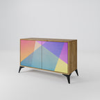 BRIGHT GEOMETRY Sideboard mit 2 Türen in Eiche-Optik