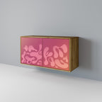 IRREGULAR PINK Sideboard mit 2 Türen in Eiche-Optik