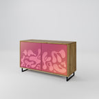 IRREGULAR PINK Sideboard mit 2 Türen in Eiche-Optik