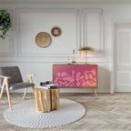 IRREGULAR PINK Sideboard mit 2 Türen in Eiche-Optik