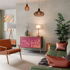 IRREGULAR PINK Sideboard mit 2 Türen in Eiche-Optik