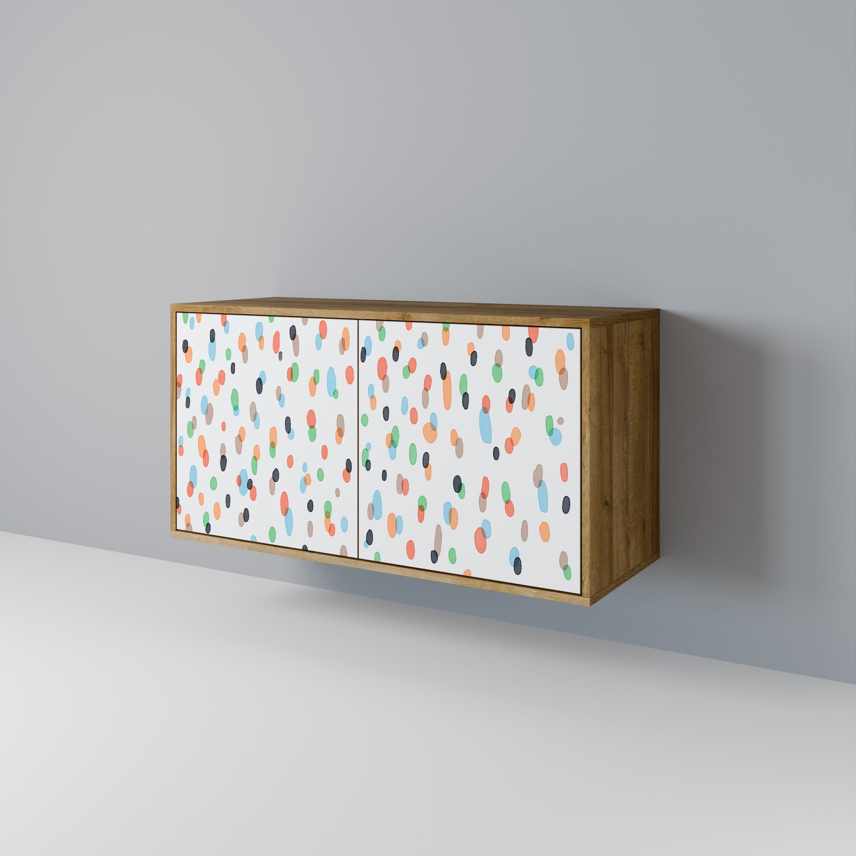 ENERGETIC SPOTS Sideboard mit 2 Türen in Eichenoptik