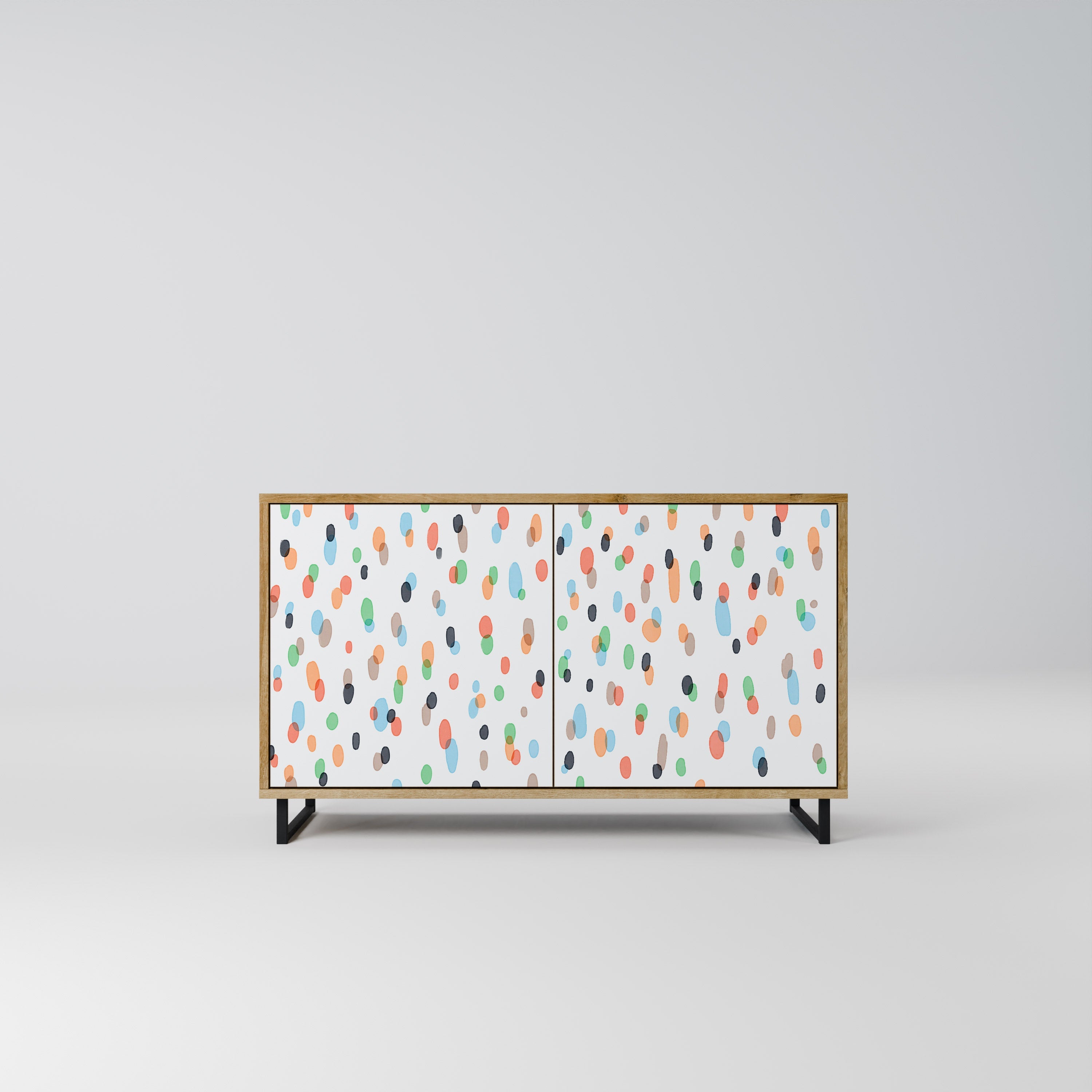 ENERGETIC SPOTS Sideboard mit 2 Türen in Eichenoptik