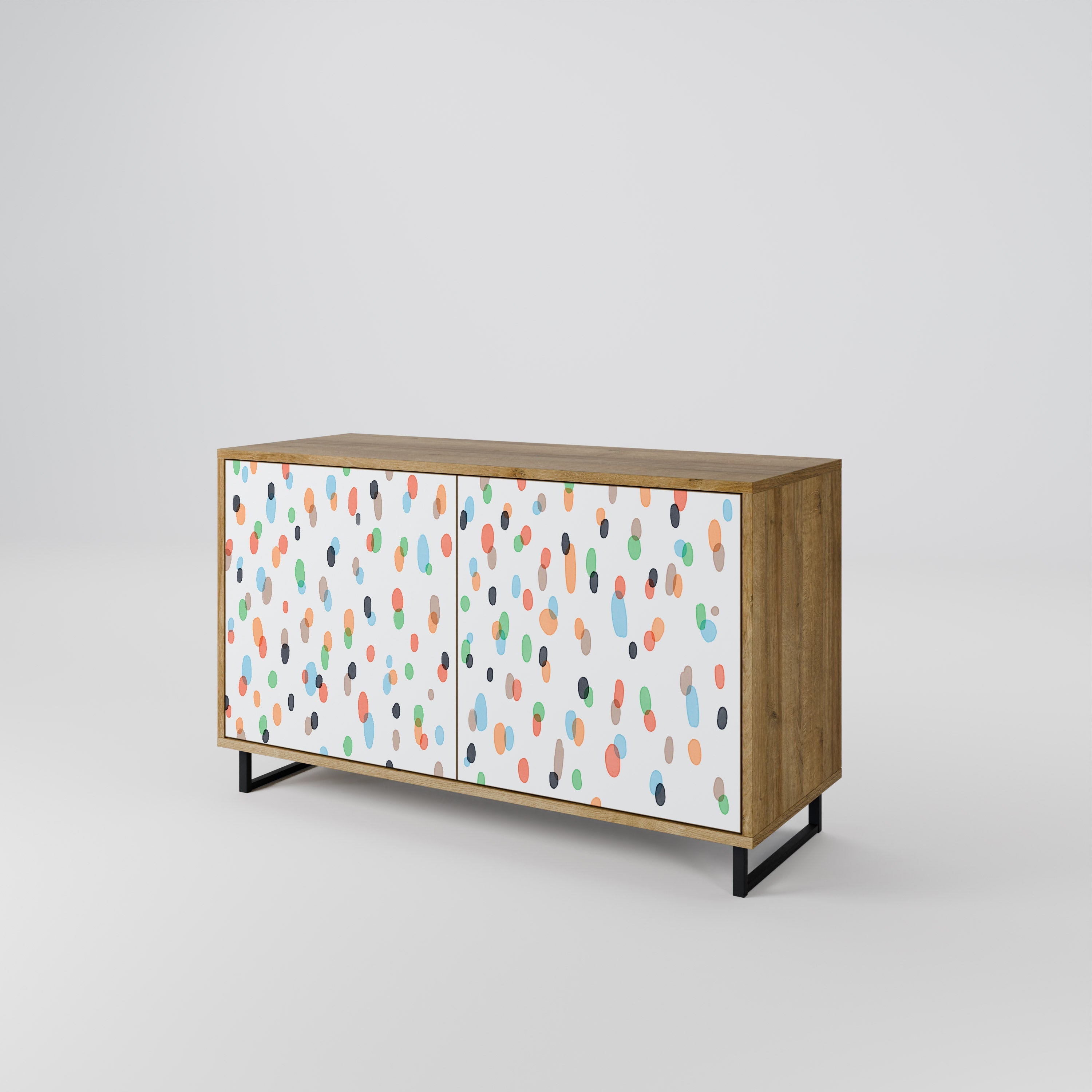 ENERGETIC SPOTS Sideboard mit 2 Türen in Eichenoptik