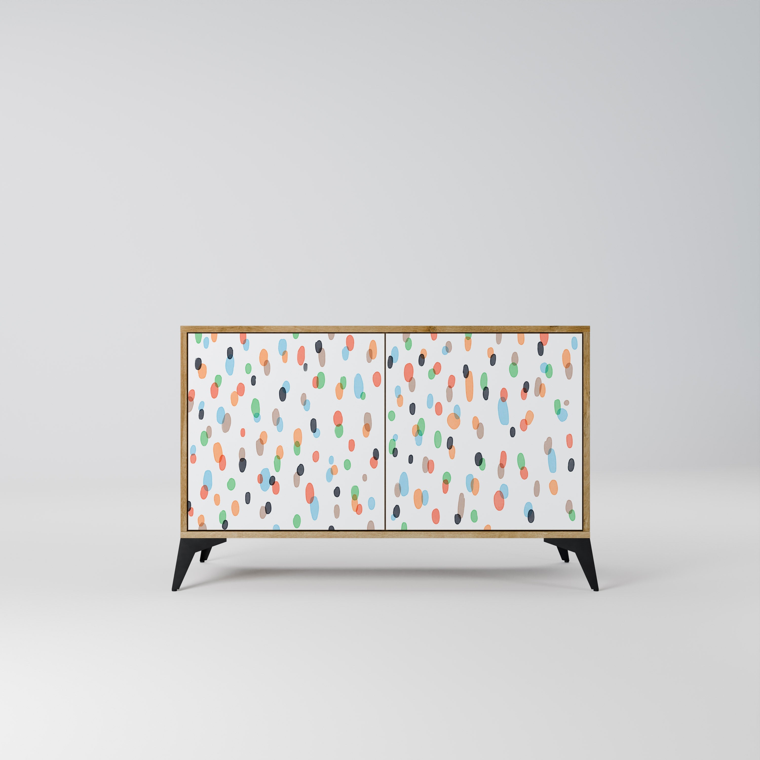 ENERGETIC SPOTS Sideboard mit 2 Türen in Eichenoptik