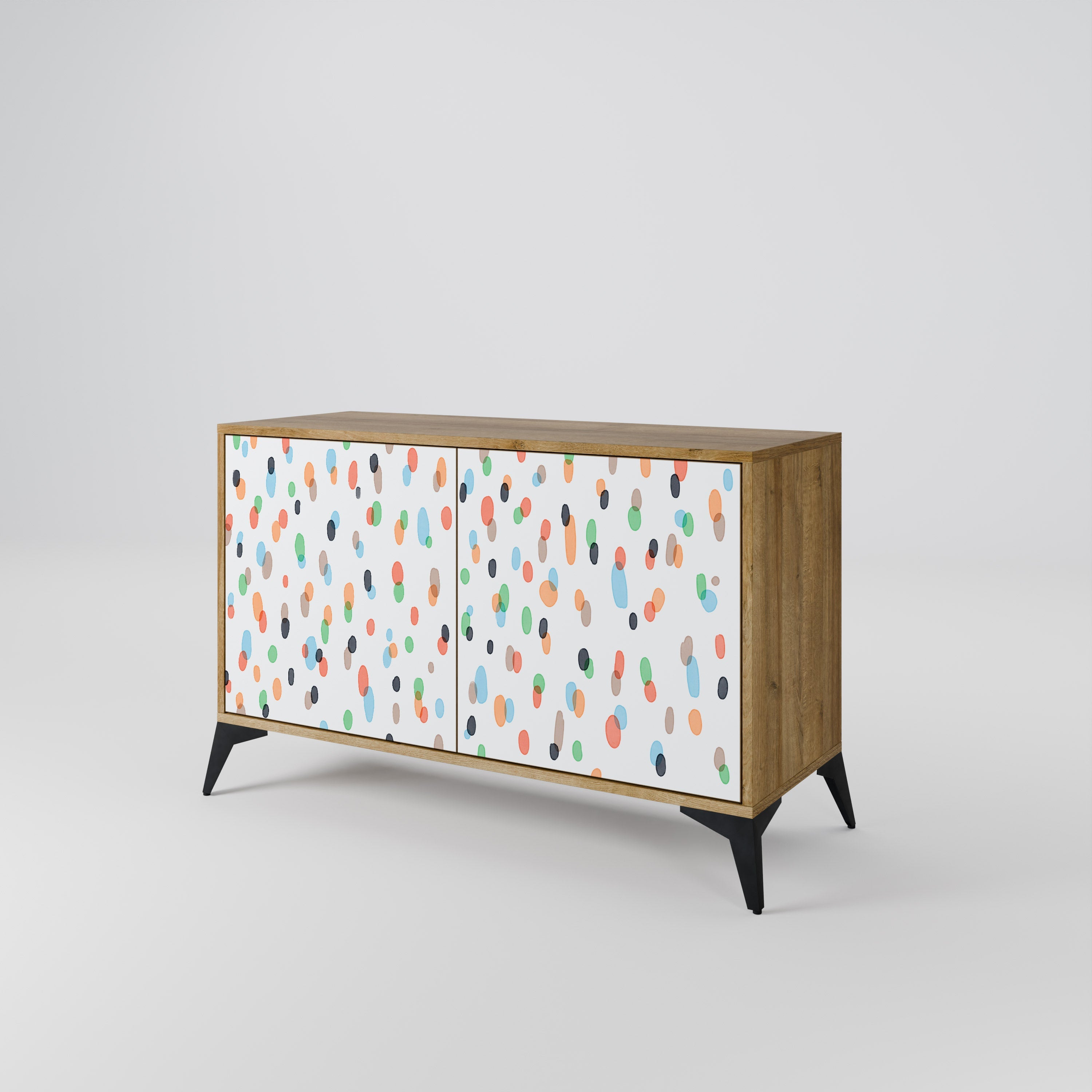 ENERGETIC SPOTS Sideboard mit 2 Türen in Eichenoptik