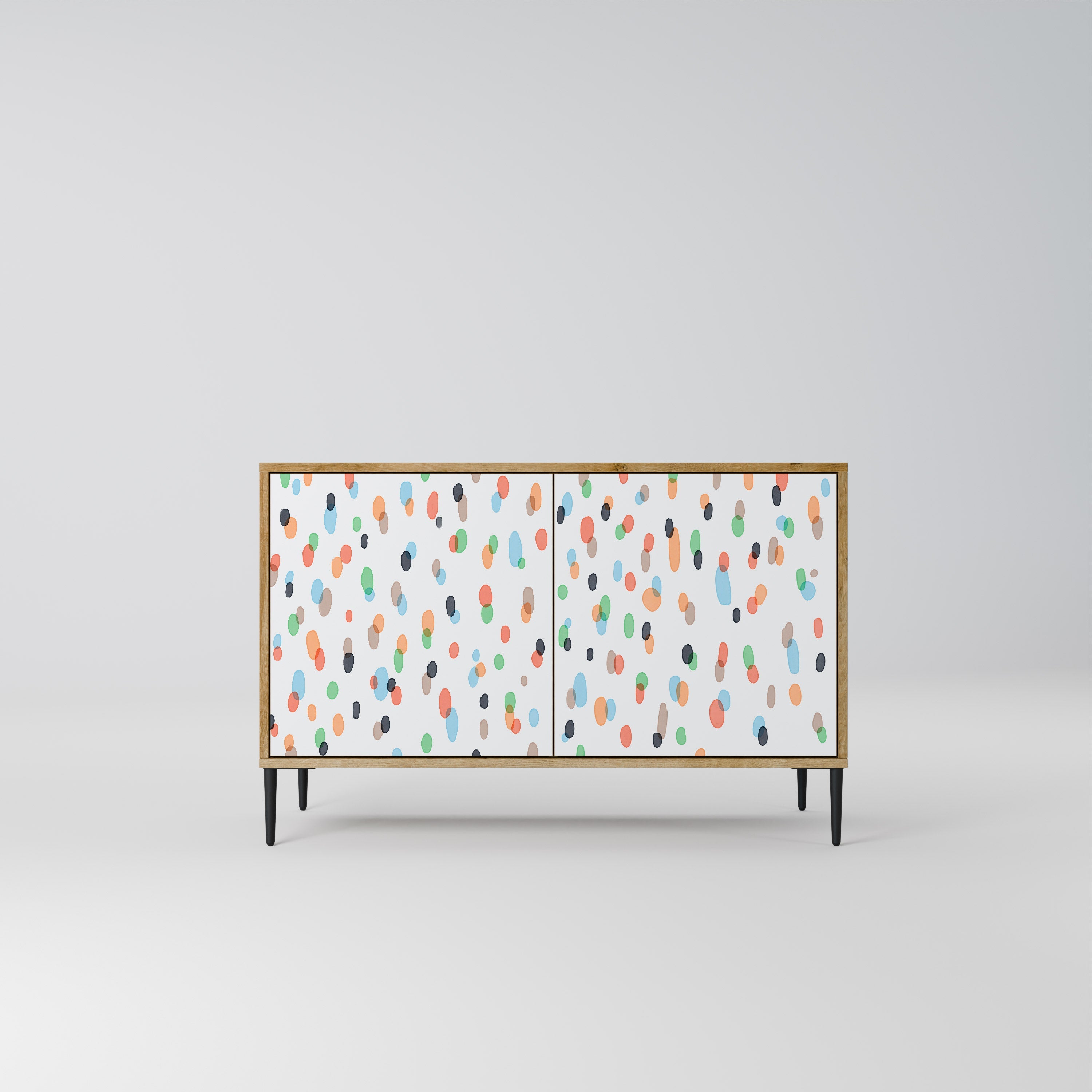 ENERGETIC SPOTS Sideboard mit 2 Türen in Eichenoptik