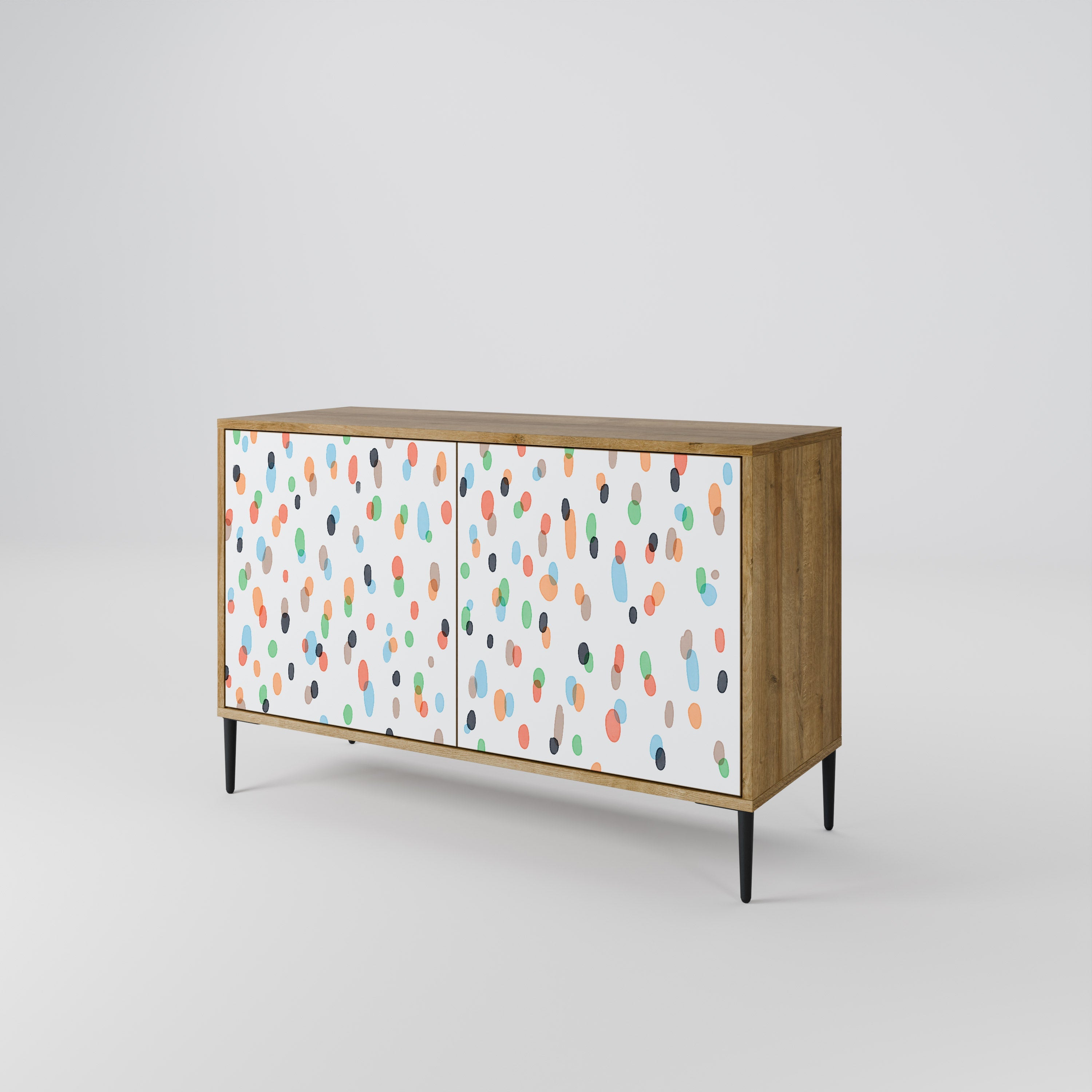 ENERGETIC SPOTS Sideboard mit 2 Türen in Eichenoptik