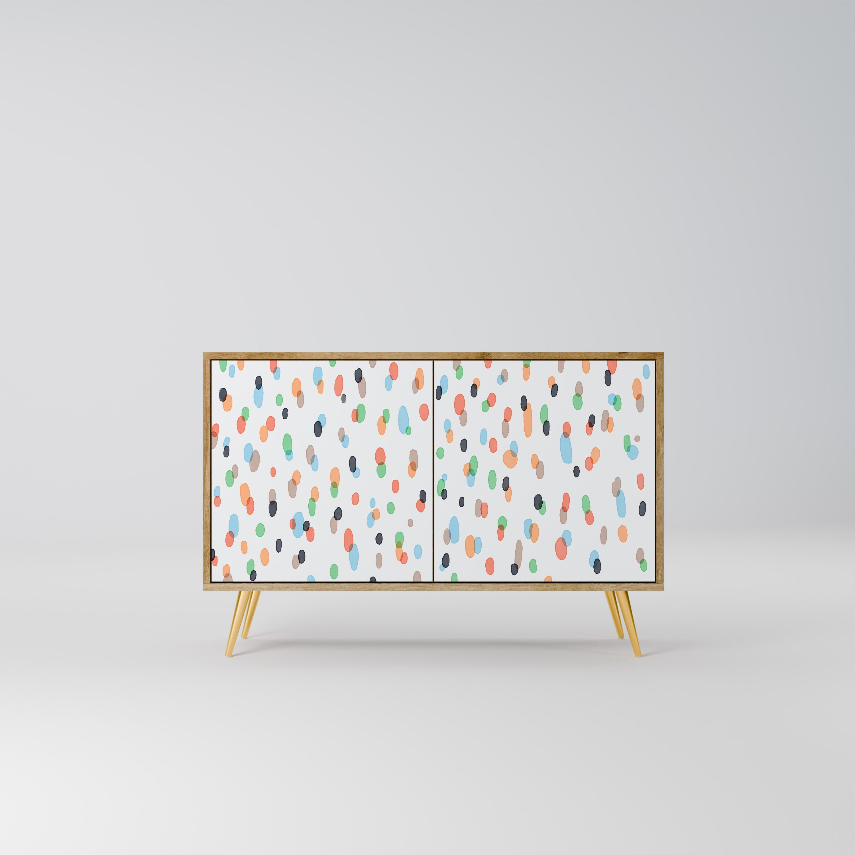 ENERGETIC SPOTS Sideboard mit 2 Türen in Eichenoptik