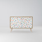 ENERGETIC SPOTS Sideboard mit 2 Türen in Eiche-Optik