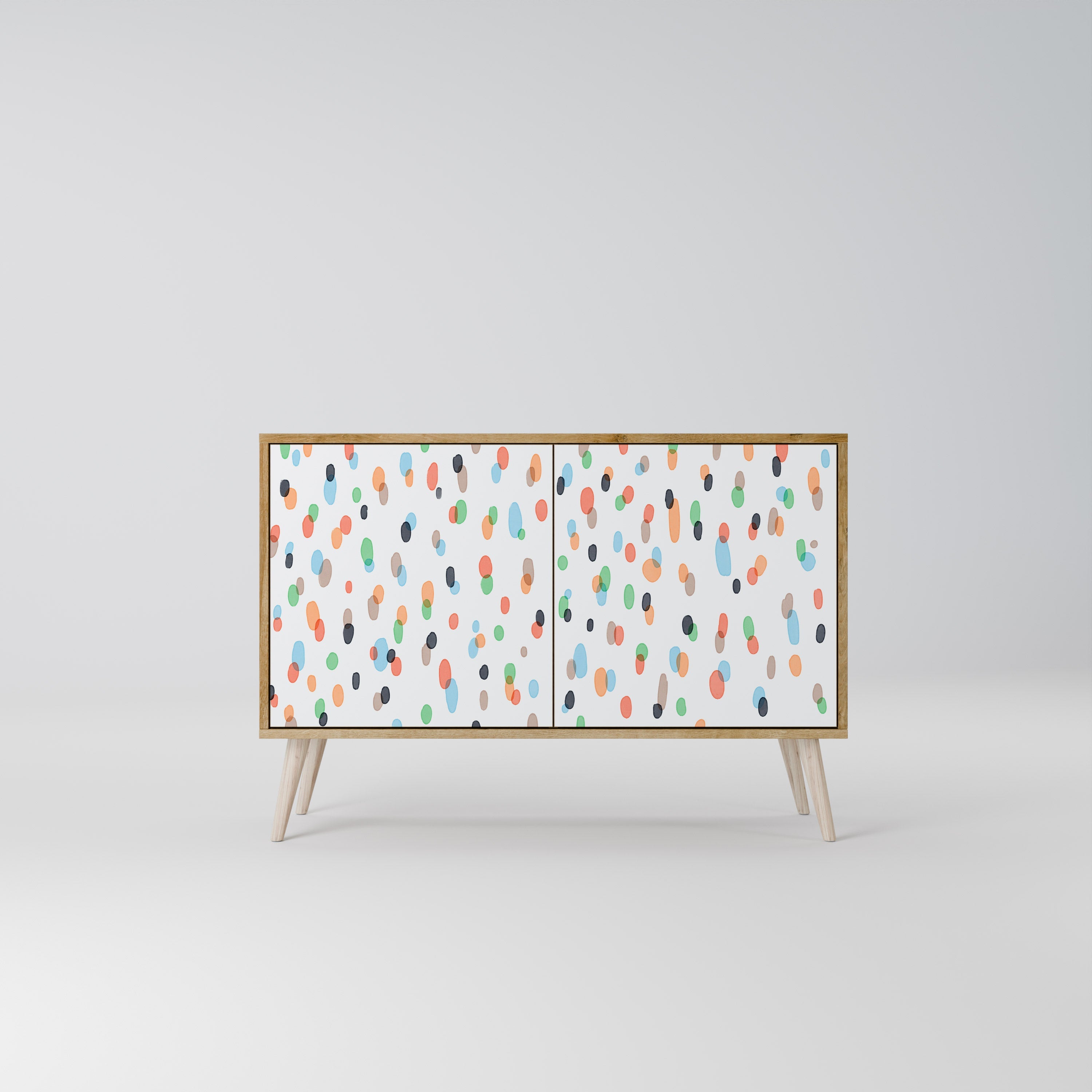 ENERGETIC SPOTS Sideboard mit 2 Türen in Eichenoptik