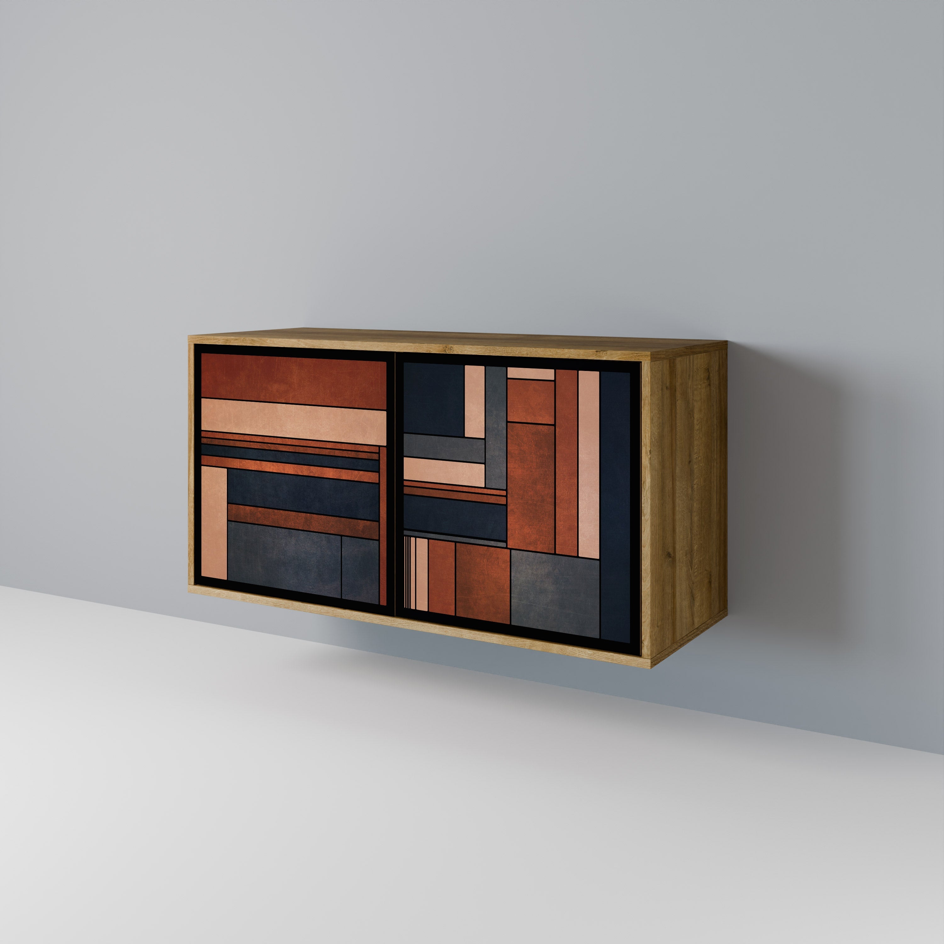 INTREPID FORMATION Sideboard mit 2 Türen in Eichenoptik