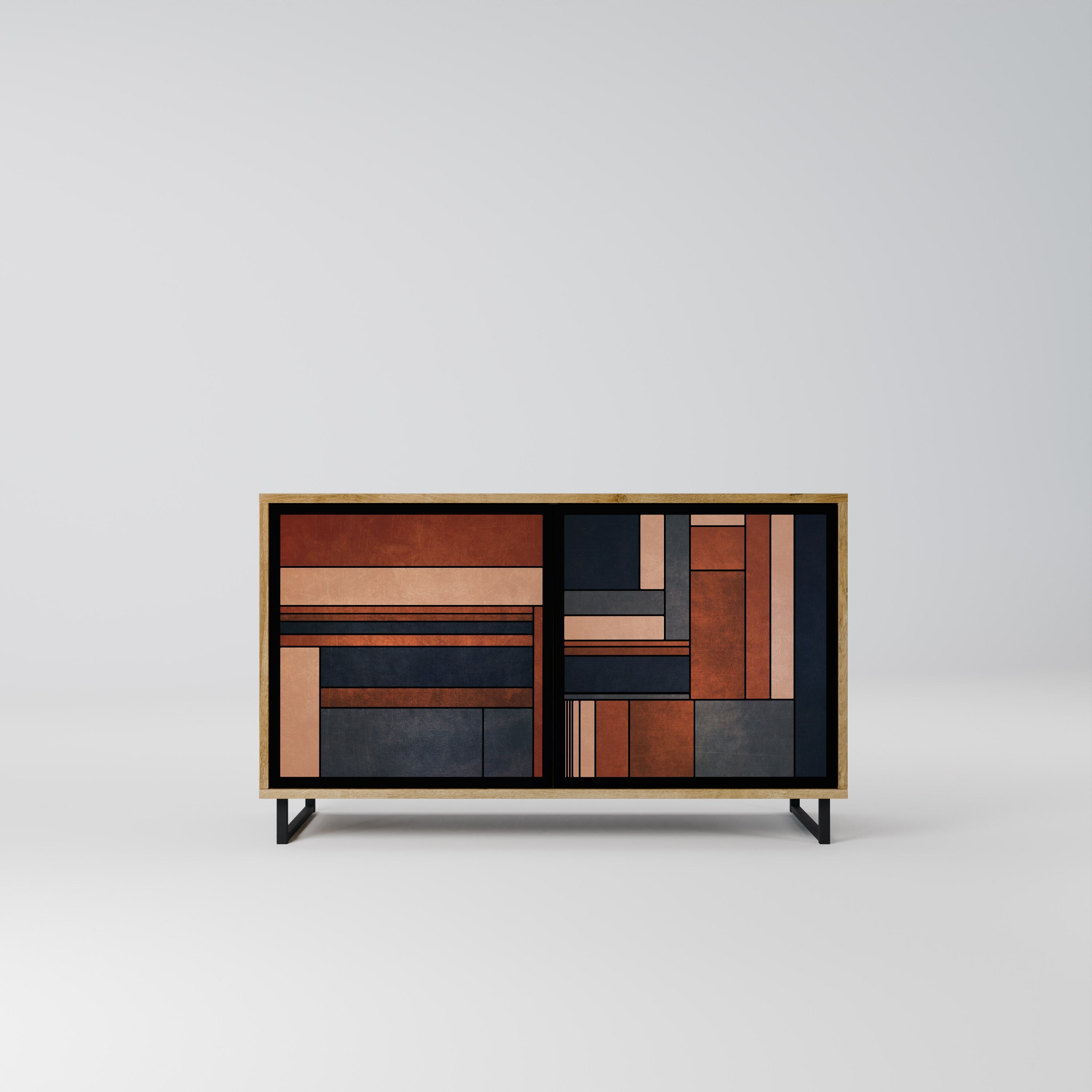 INTREPID FORMATION Sideboard mit 2 Türen in Eichenoptik
