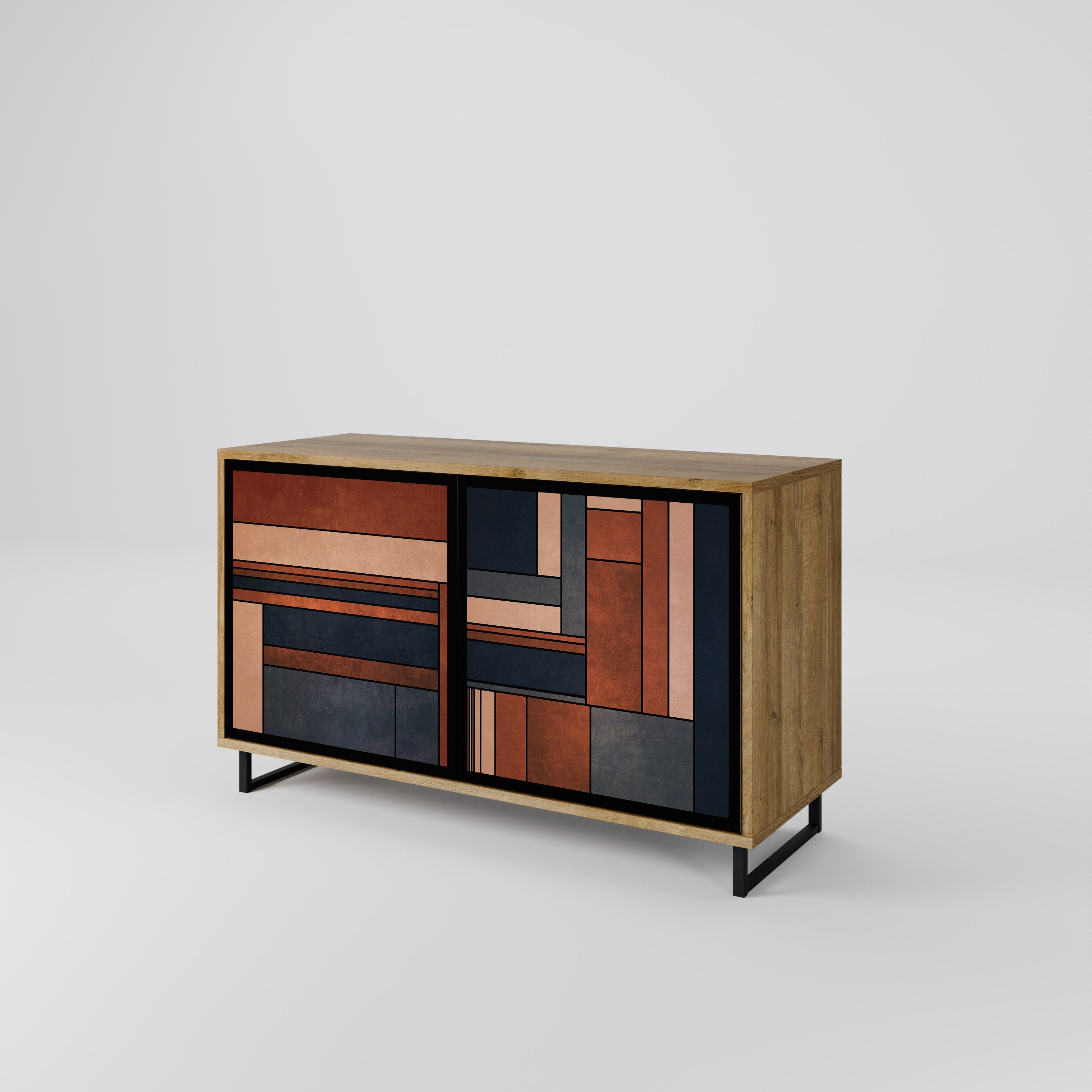 INTREPID FORMATION Sideboard mit 2 Türen in Eichenoptik