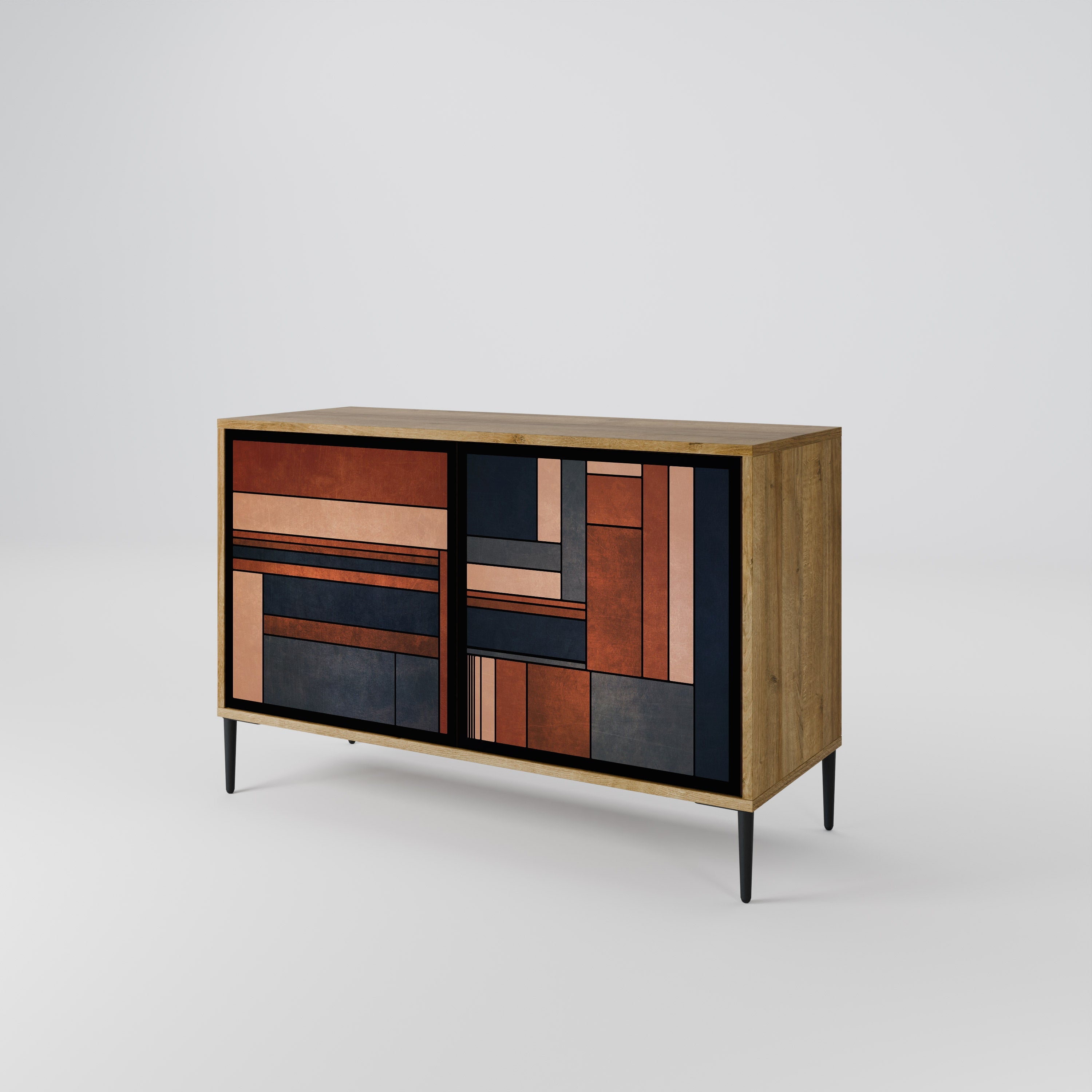 INTREPID FORMATION Sideboard mit 2 Türen in Eichenoptik
