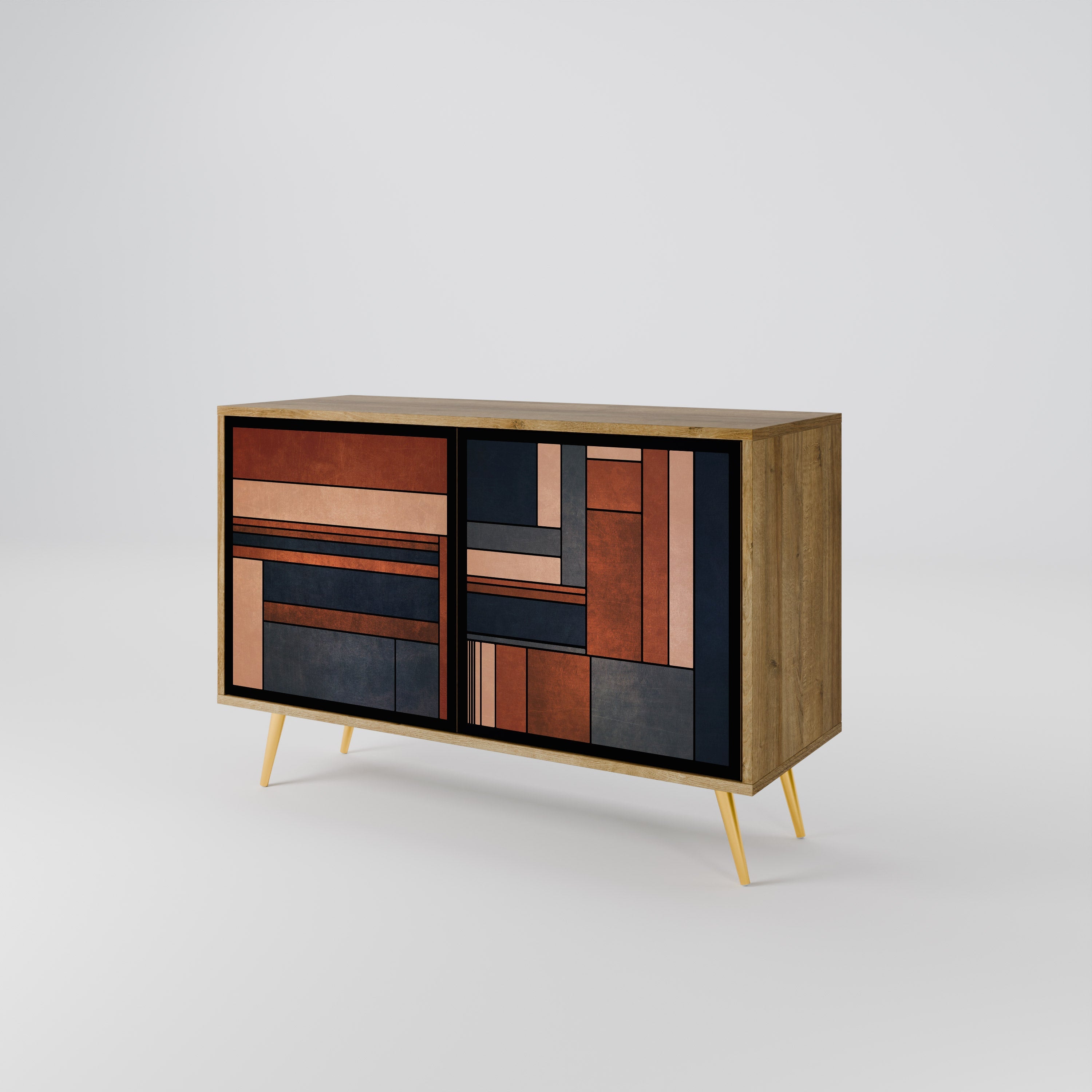 INTREPID FORMATION Sideboard mit 2 Türen in Eichenoptik