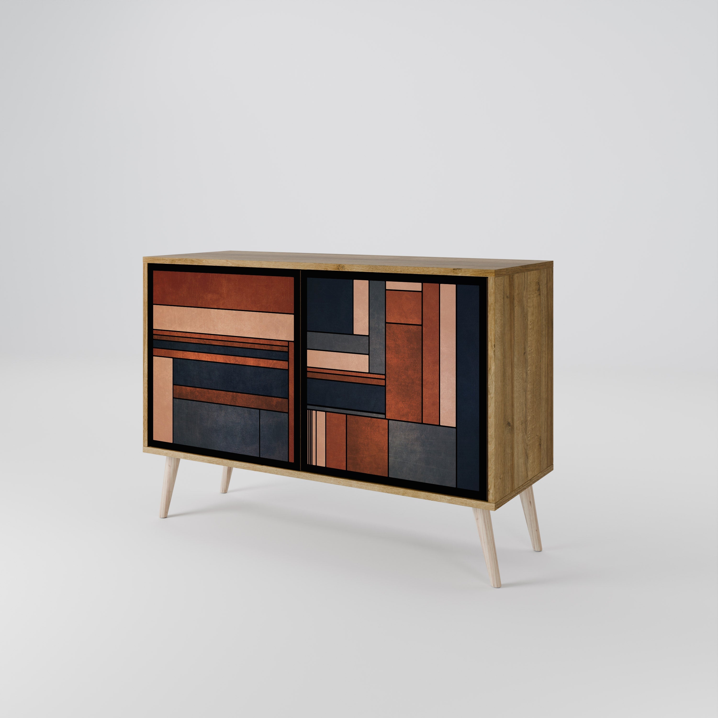 INTREPID FORMATION Sideboard mit 2 Türen in Eichenoptik