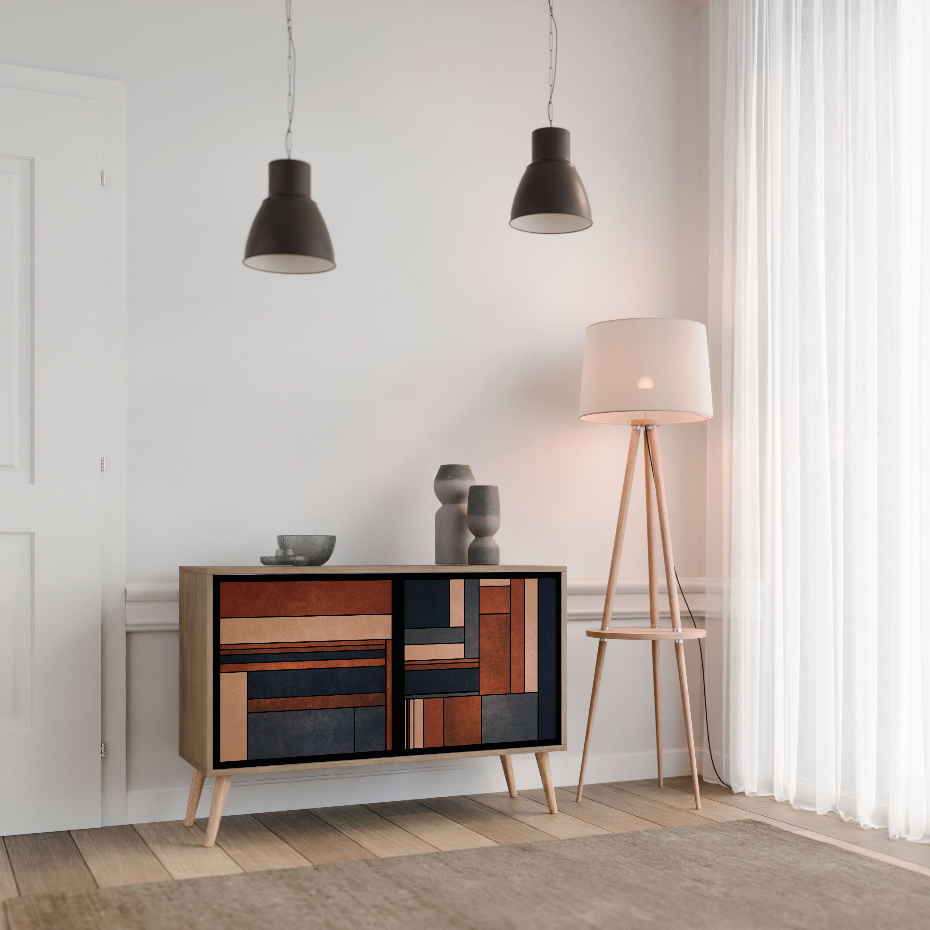 INTREPID FORMATION Sideboard mit 2 Türen in Eichenoptik